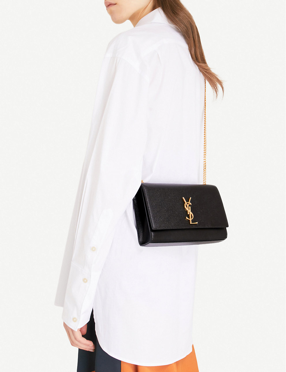 SAINT LAURENT Kate medium leather shoulder bag BLACK – Top Quality