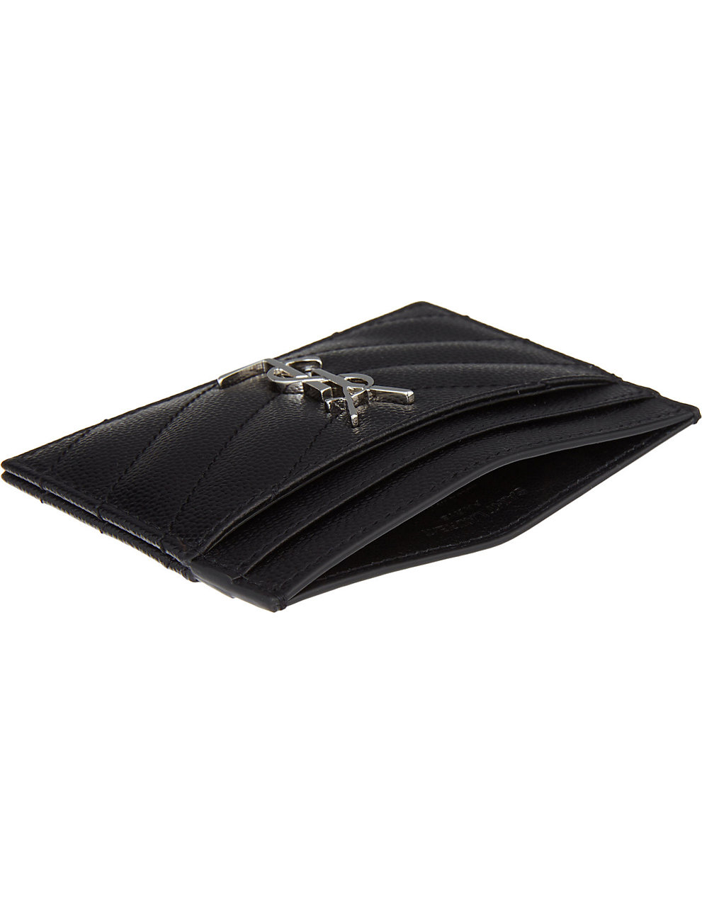 SAINT LAURENT - Monogram quilted leather cardholder