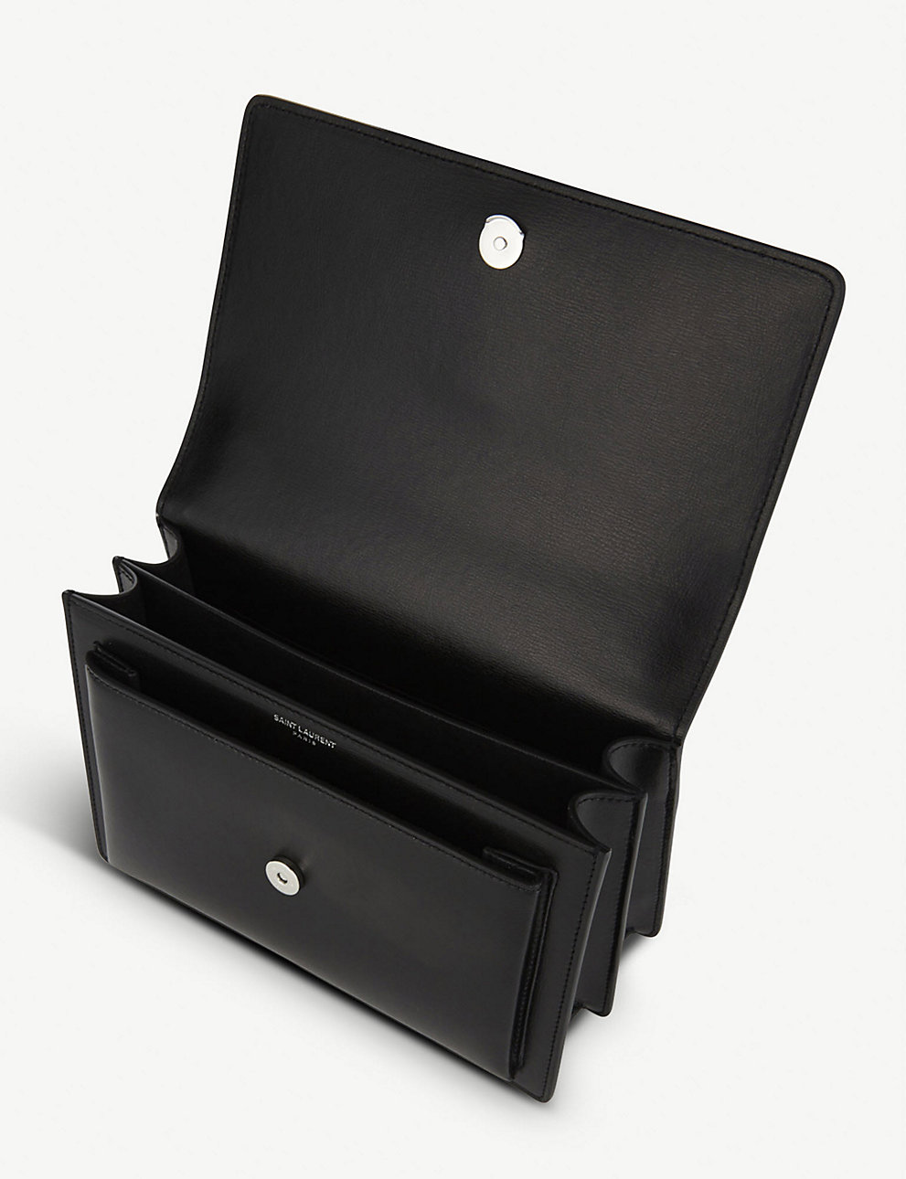 SAINT LAURENT Sunset medium leather cross-body bag BLACK – Top Quality Yves Saint  Laurent Bags Shop
