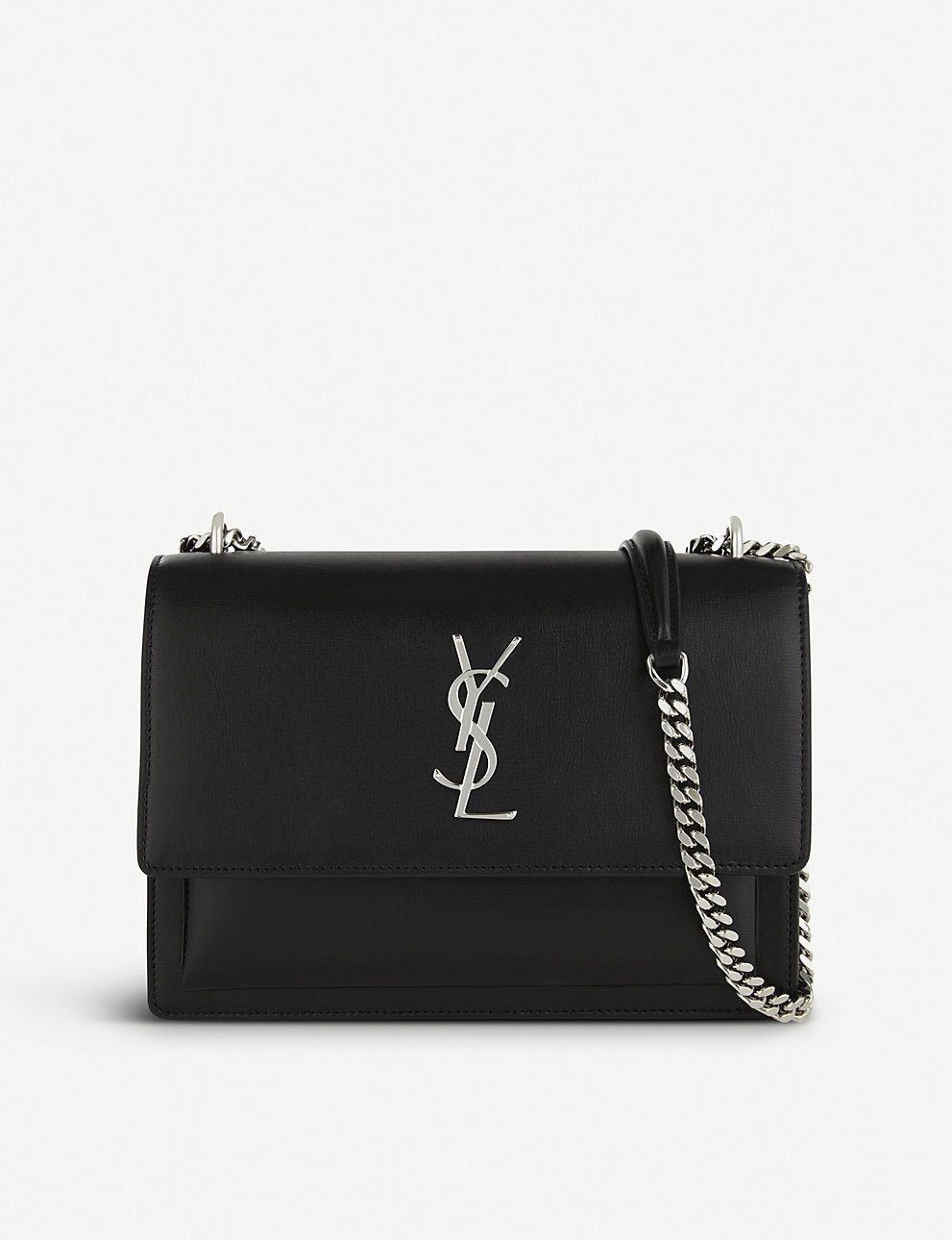 saint sunset medium læder taske sort – Top kvalitet Yves Laurent tasker Shop