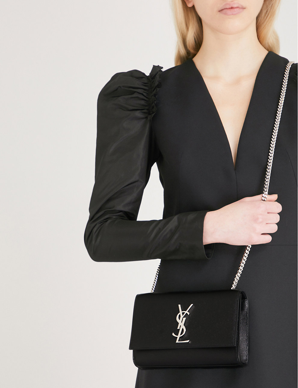 Saint Laurent 'kate Small' Shoulder Bag in Black