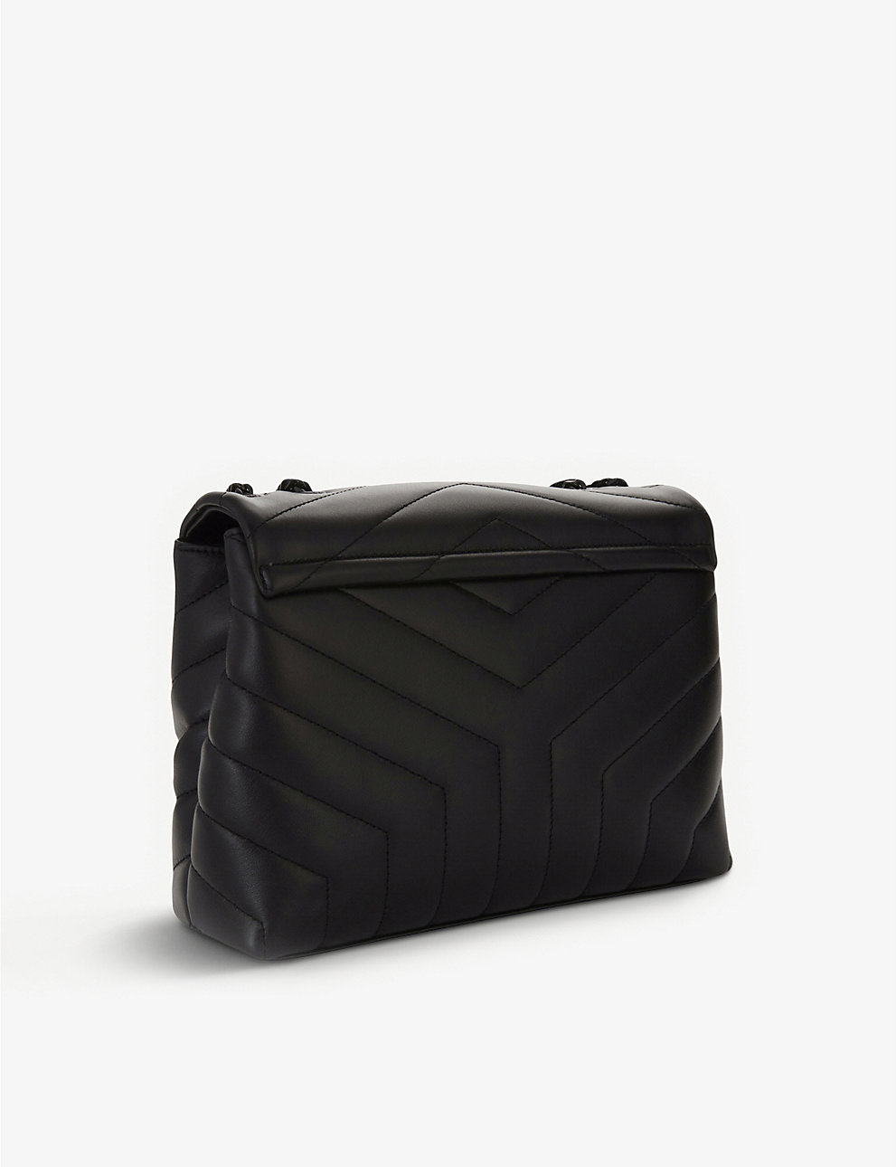 Yves Saint Laurent Loulou Small Matelasse Leather Shoulder Bag Black