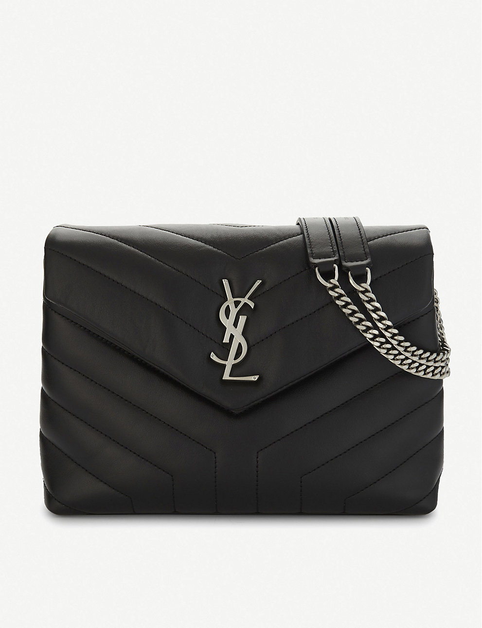 godtgørelse Før Diskant saint laurent loulou lille læder cross-body taske sort – Top kvalitet Yves Saint  Laurent tasker Shop