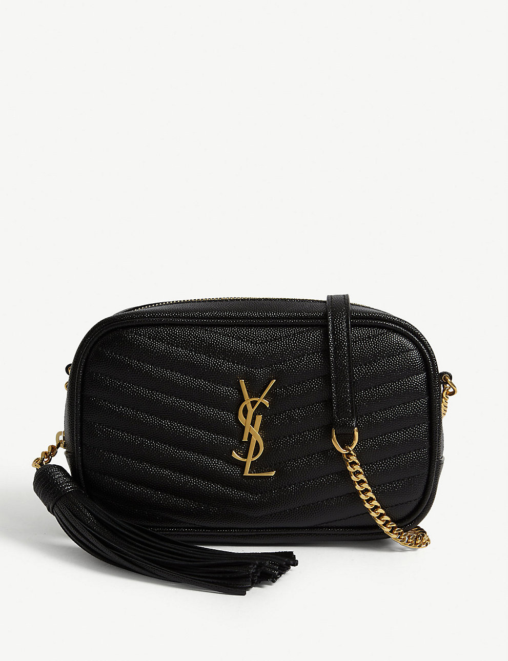 saint laurent mini lou leather camera negro oro – Tienda de bolsos Yves Saint de alta calidad