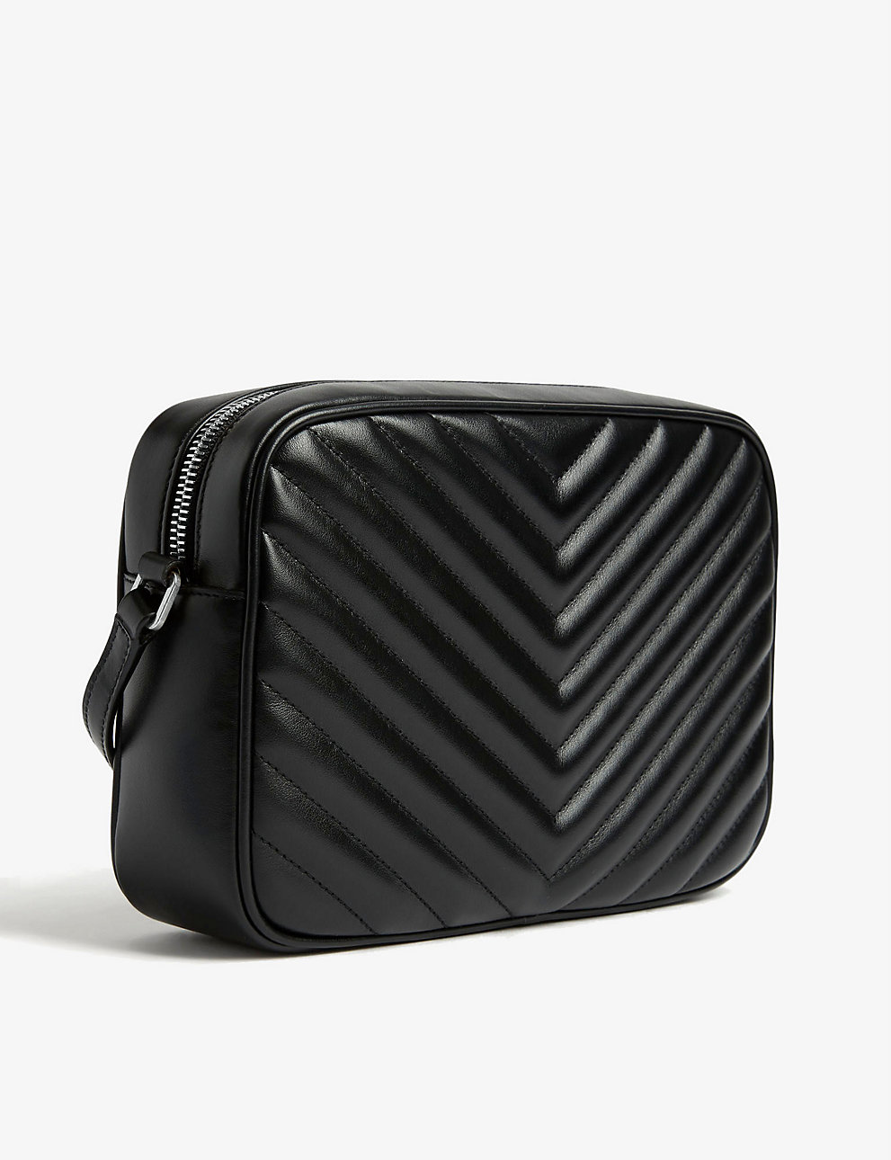 SAINT LAURENT Lou quilted leather camera bag BLACK SILVER – Top Quality ...