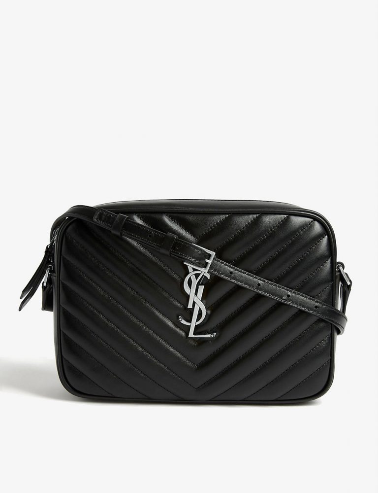 SAINT LAURENT Lou quilted leather camera bag BLACK SILVER – Top Quality ...
